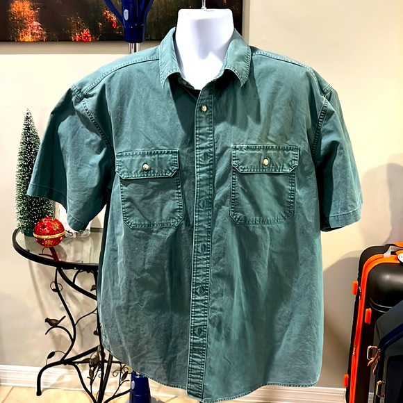 L.L. Bean Other - L.L. Bean Men's Sunwashed Canvas Shirt, Traditional Fit Short-Sleeve size XL-REG
